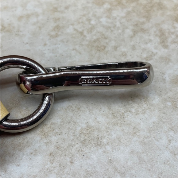 Coach Adjustable Crossbody Strap Replacement Yellow Leather Silver Hardware - Picture 3 of 11